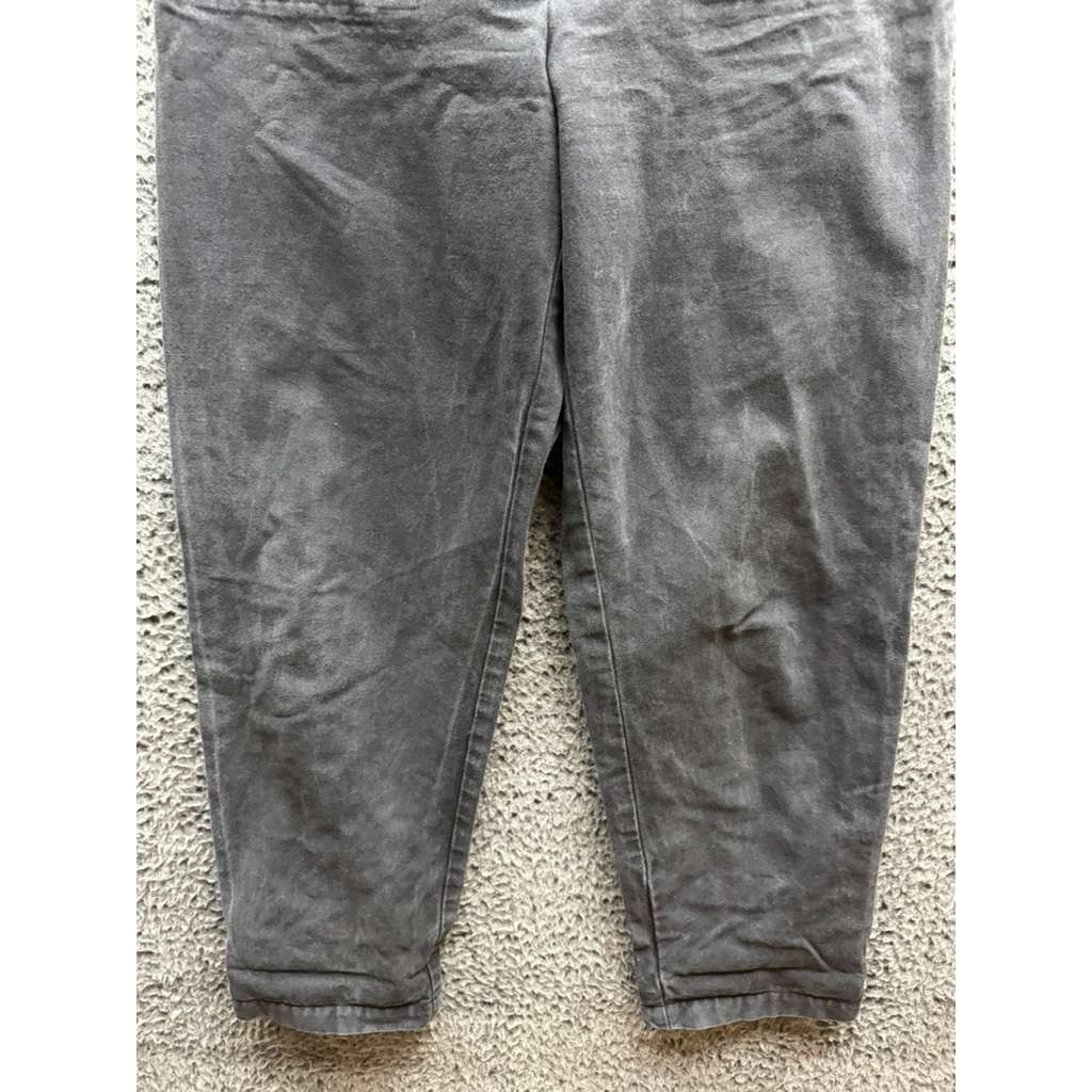 Ilana Kohn Huxie High Rise Canvas Tapered Pants Charcoal Grey Womens Size 2 — image 4 of 8